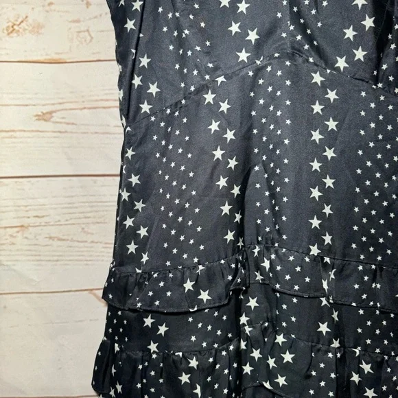 LoveShackFancy • Mini Dress • Higgins • Black Satin • Silk Blend • MSRP $595 - Picture 8 of 12